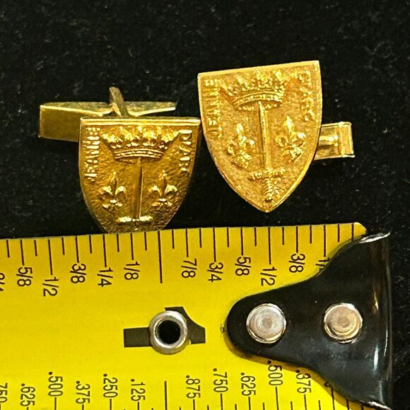 Vintage Gold Plated Jeanne D’arc Paris Cufflinks - Picture 4 of 4